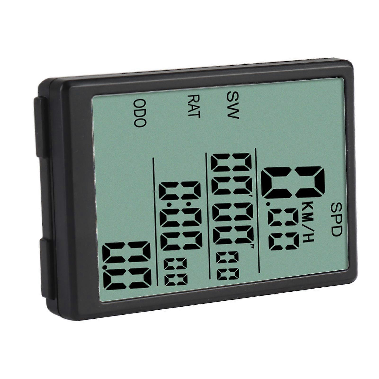 Wireless Bike Computer Speedometer 3in LCD Screen 7.8x5.1cm Waterproof