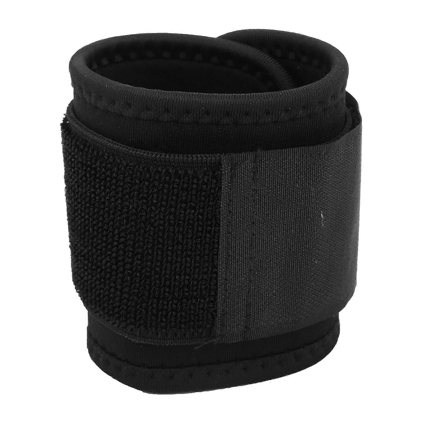 Weight Lifting Wrist Belt Comprion Wrist Brace Elastic Adjustable Black Wrist Support Strap For Gym Fitness Training