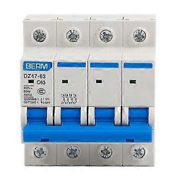 Leakage Protection DZ4763 4P Residual Current Circuit Breaker 400V/63A Circuit Breaker