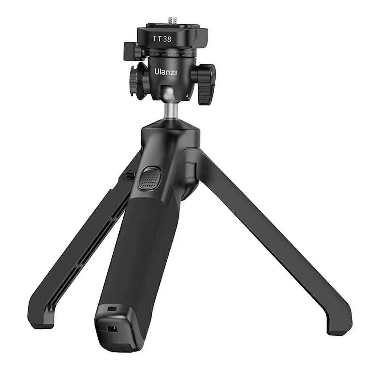 TT38 Quick Release Tripod 360° Ball Head Cold Shoe Mount Ideal for Camping, Street Photography Livestreaming
