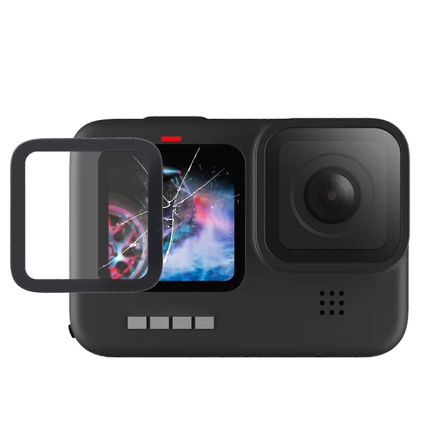 COMPATIBLE Petit objectif en verre LCD pour GoPro Hero7 Noir