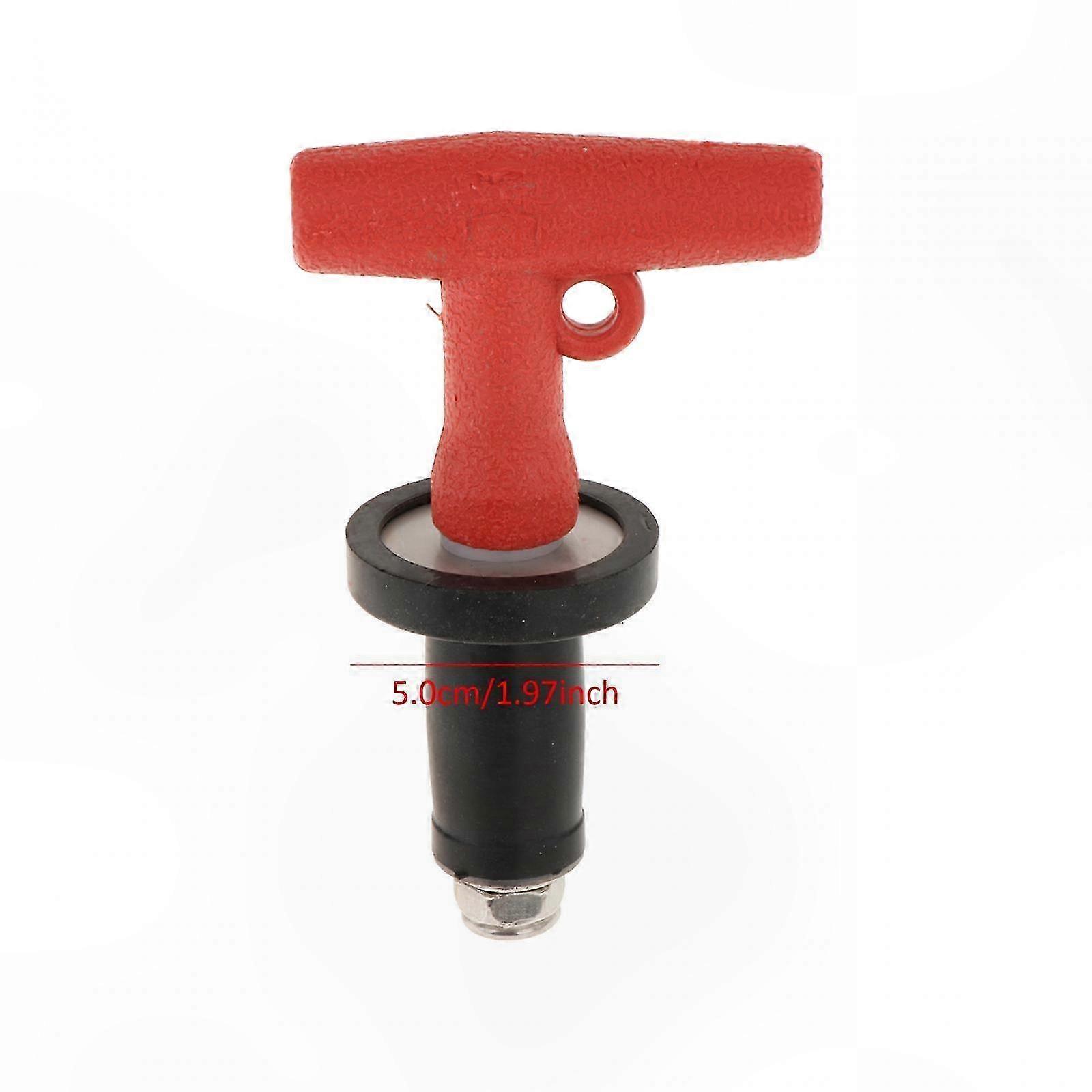 Boat Drain Plug with T-Handle - Rubber Expansion Plug for Marine Accessories and Tools