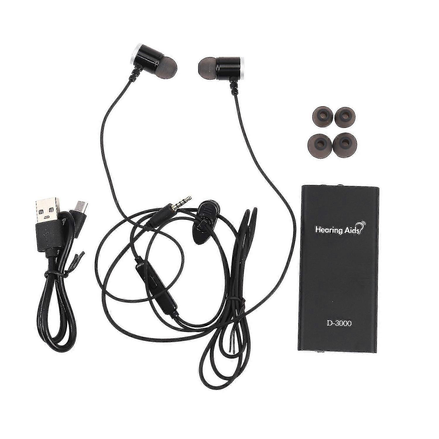 Binaural MP3 sound amplifier, hearing aid, suitable for the elderly