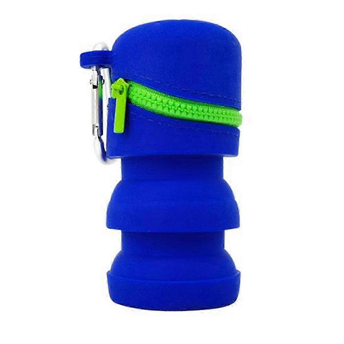 Fly Fishing Fly Box - Foldable Silicone with Zipper, Portable Multi-Functional Fish Hook Trash Can for Fishing Enthusiats
