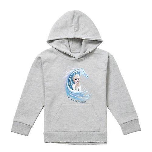 Frozen Childrens/Kids Believe In Yourself Elsa & Nokk Heather Pullover Hoodie