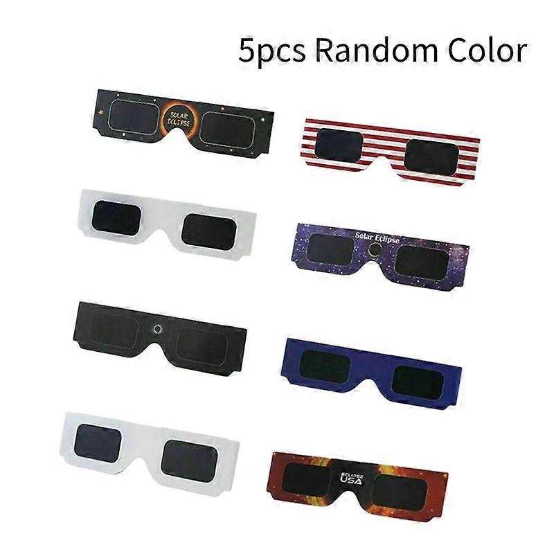 Solar Eclipse Glasses: Safe Uv Protection Viewing Shades, 1/5/10pcs, Random
