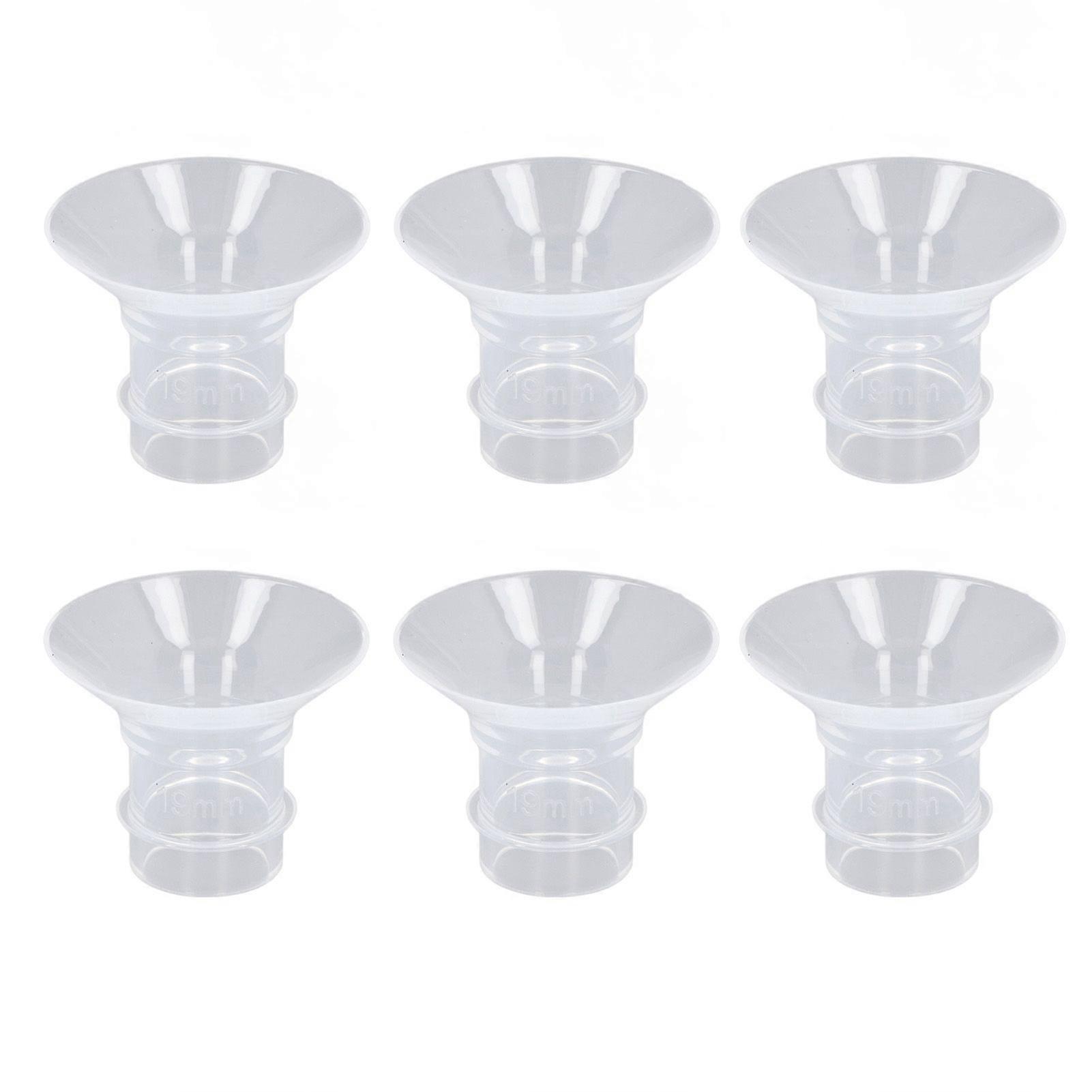 6pcs Flange Inserts Hands Free Bust Pump Wearable Portable Spectra 24mm Shields Flanges 19mm / 0.7in