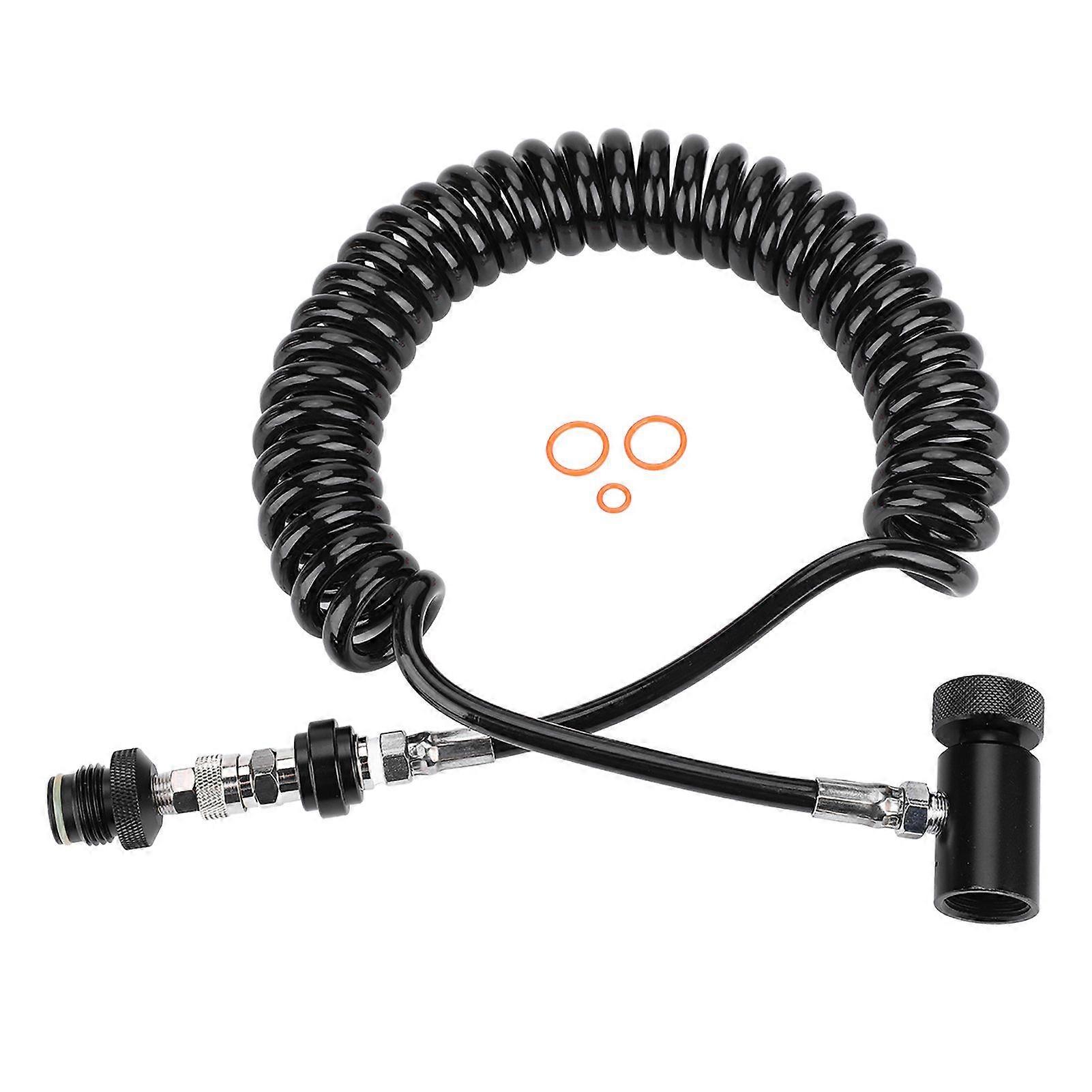 Paintball Marker Remote Coil Cylinder Connection Valve Hose Corrugated Hose