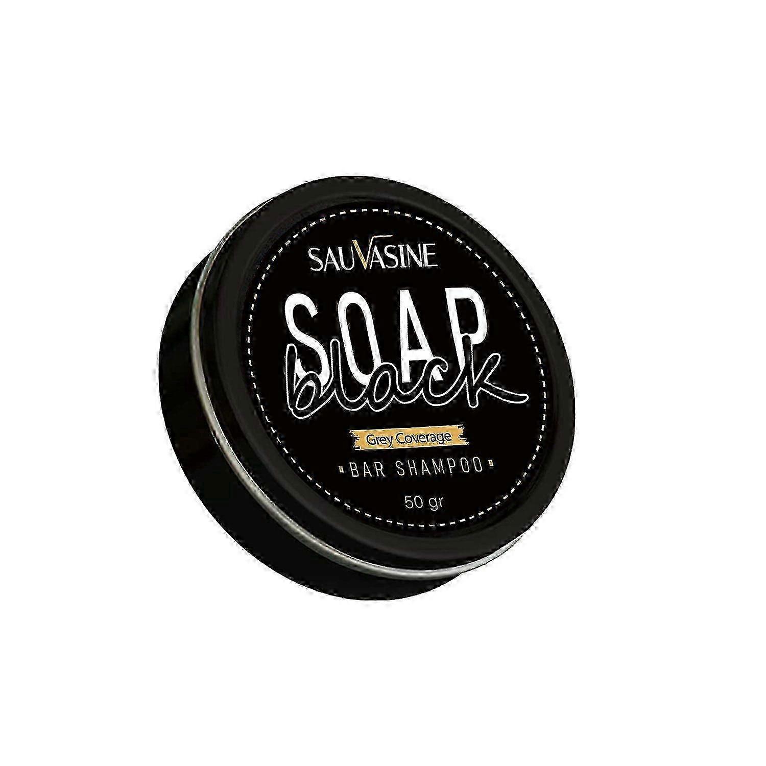 ExquisiteBlack Soap for Gray Hair, 50g Gray Hair Reverse Bar Shampoo, Natural Hair Shampoo Bar for Women and Men - Refresh Scalp Restore Shiny Hair