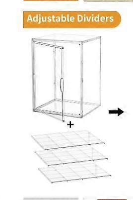 Bakery Display Case Countertop: 4-Layer Adjustable Clear Pastry Display Case Transparent Bread Box Kitchen Dessert Storage Container For Cake Muffin C