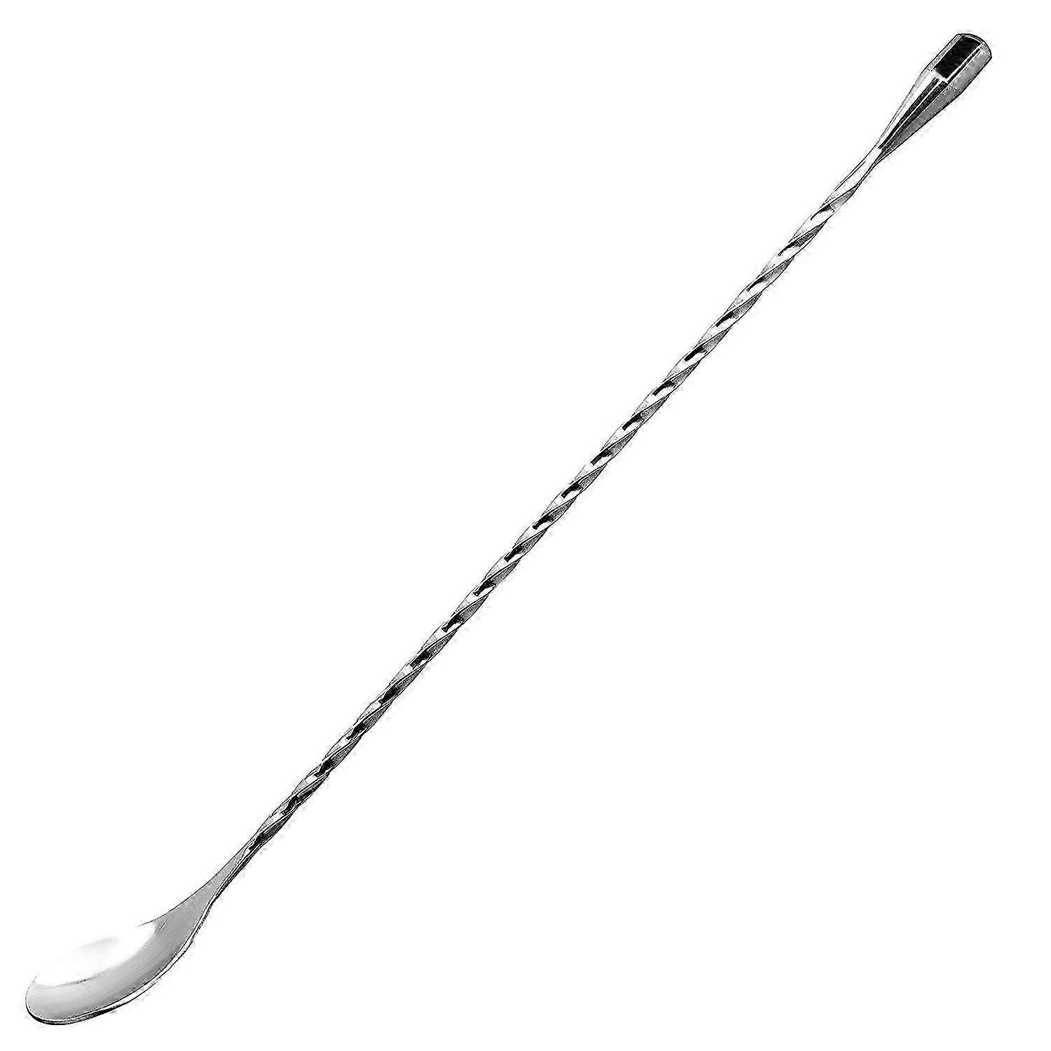 12 polegadas de aço inoxidável espiral padrão bar coquetel shaker spoon