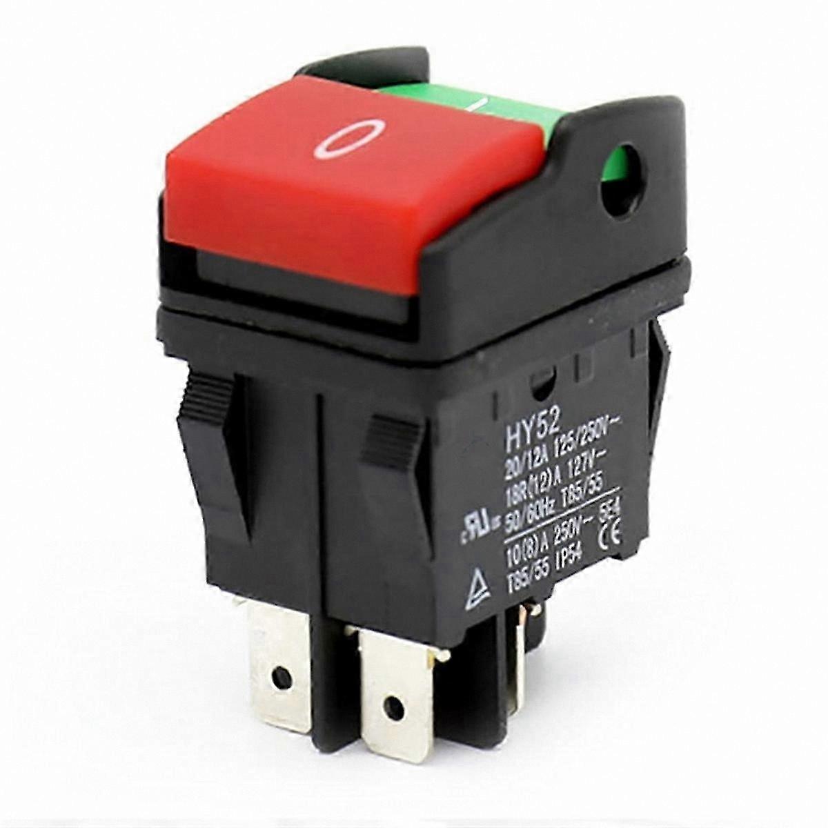 Industrial 4-Pin LED Push Button Switch for Mechanical Applications