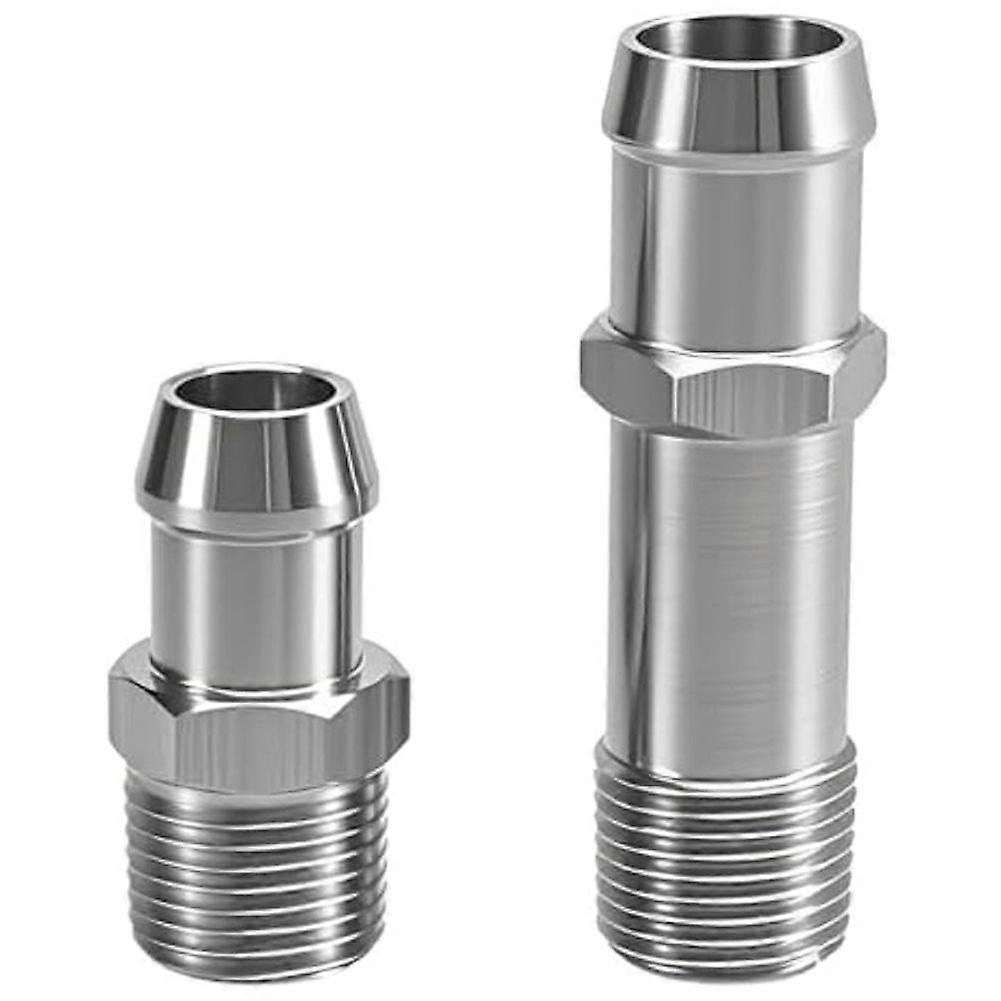 2Pcs Heater Hose Fittings,5/8in Intake Fitting 3/4in Water Pump Fitting for Block for Engines 283 3