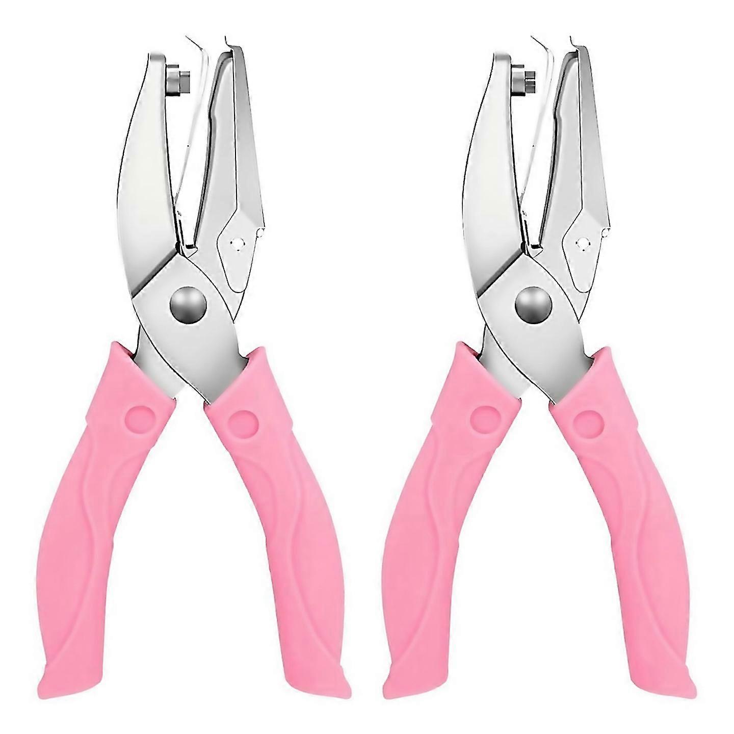 For 2pack Handheld Hole Punch Set Single Hole Punch Heart Hole Punch