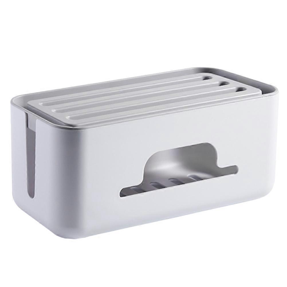 Power Line Storage Box for Cable Management 2Pcs Indoor Use Organizer