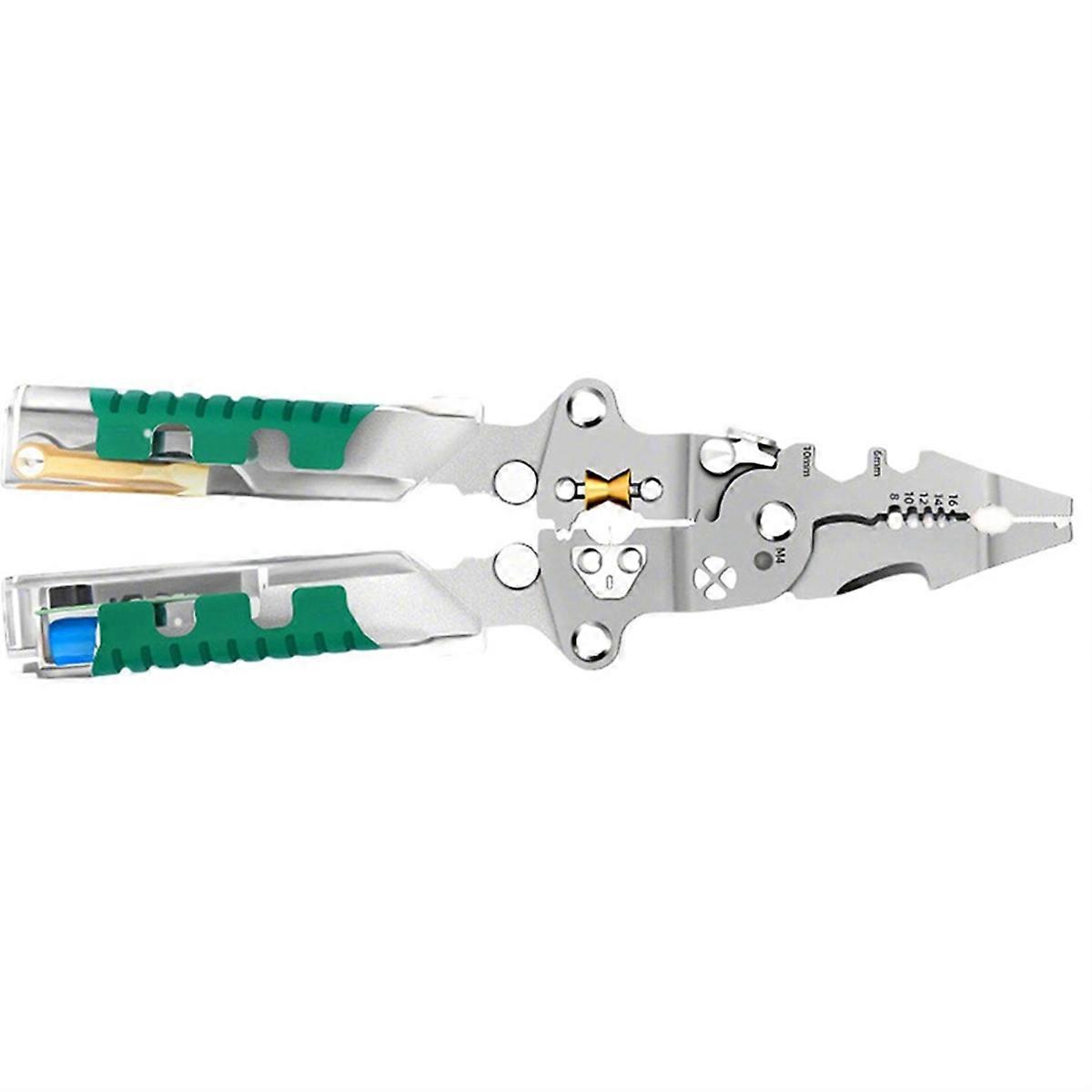 Electrical Pliers, 2026 Upgrade Folding Stylus Screwdriver Wire Stripper,for Cutting and Pulling Wir