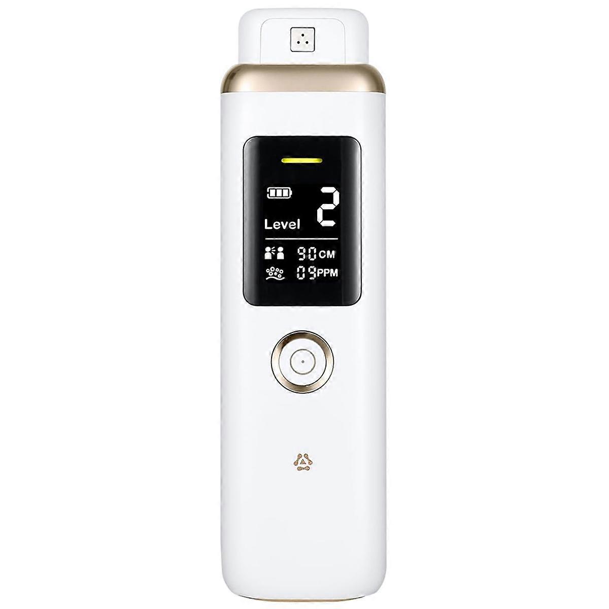 Oral Odor Freshening Rate Detector, Portable Oral Breath Monitor with Real-Time Odor Checking, Professional White