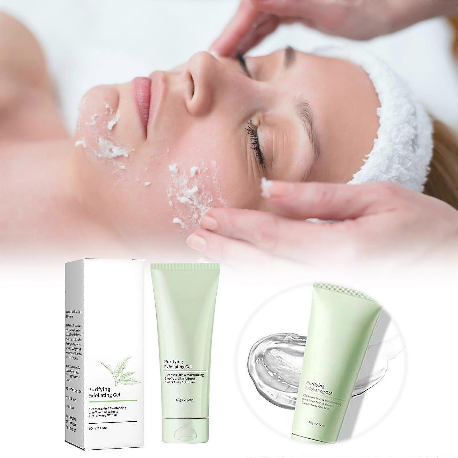 Purifying Exfoliating Gel Scrub for Face & Body - Deep Cleansing & Moisturizing, Compatible with Sensitive Skin