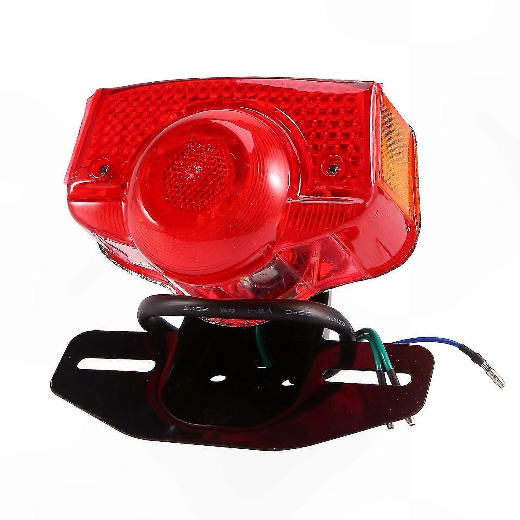 Universal Motorcycle Brake Tail Light Assembly with Bulb for CT70 CT90 CT125 XL70 CL70 CL90 Models