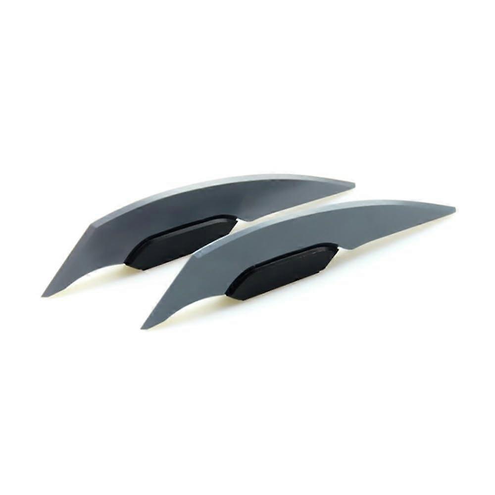 Universal Motorcycle Winglet Aerodynamic Spoiler Dynamic Wing Decoration Sticker For Motorbike And Scooter Gray 1 Pair