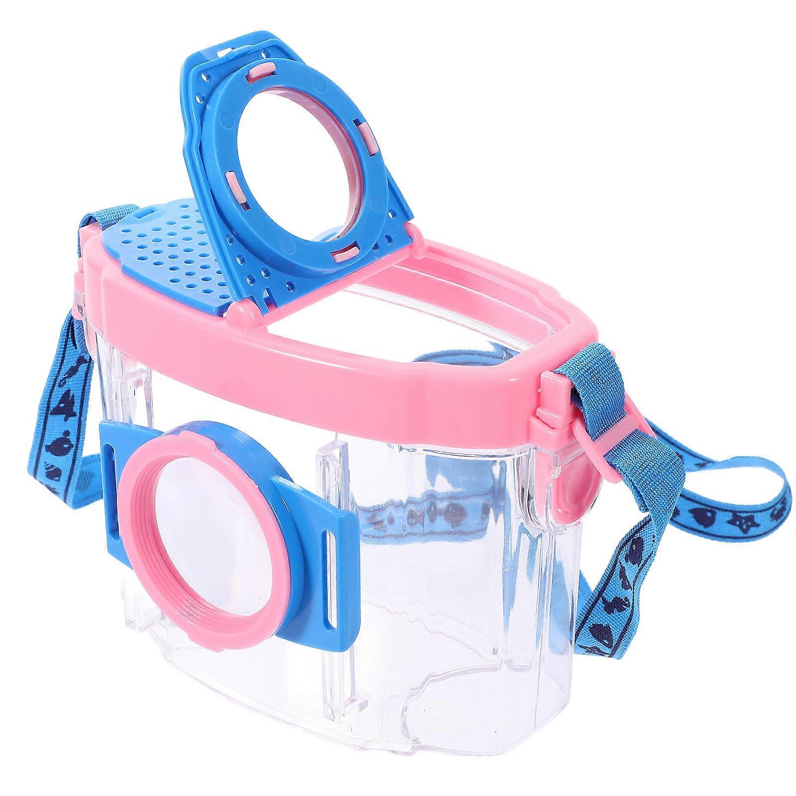 Kit Insect Magnifier Box for Outdoor Observation 4Sets Pink