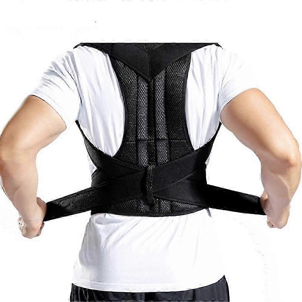 Adjustable Posture Corrector Low Back Support Shoulder Brace Belt for Men Women