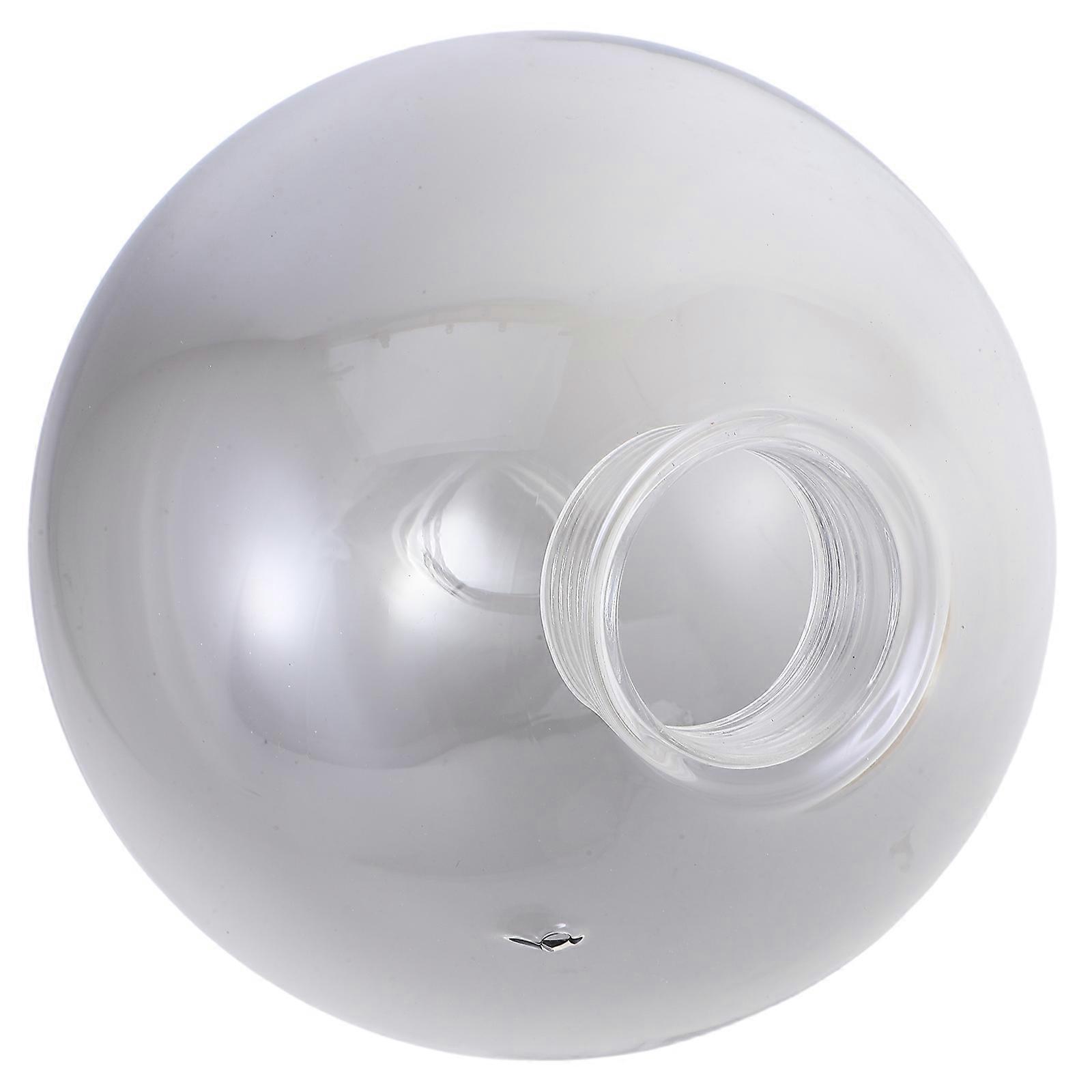 Grey Glass Lamp Shade Replacement for Light Fixture Globe 3Pcs Set