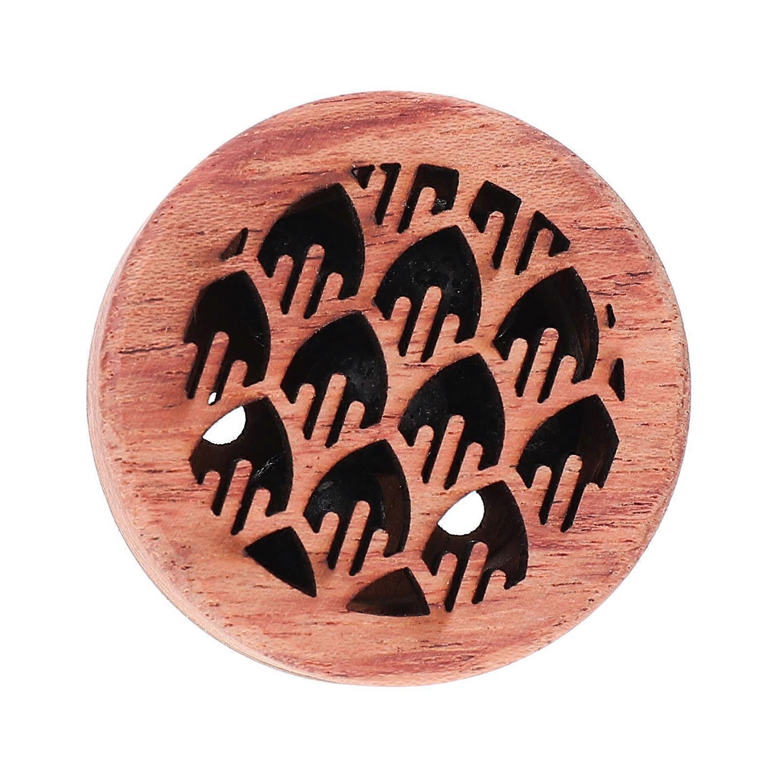 Car Essential Oil Diffuser Wooden Diffuser for Car Use 2Pcs Brown Wood