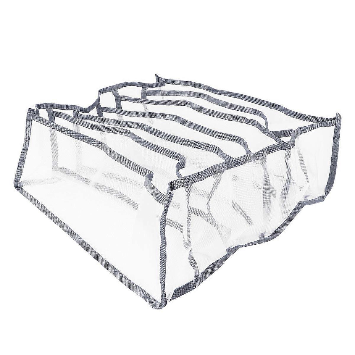 Storage Case Clothes Storage Box for Underwear Organizer 2Pcs Blue Grey