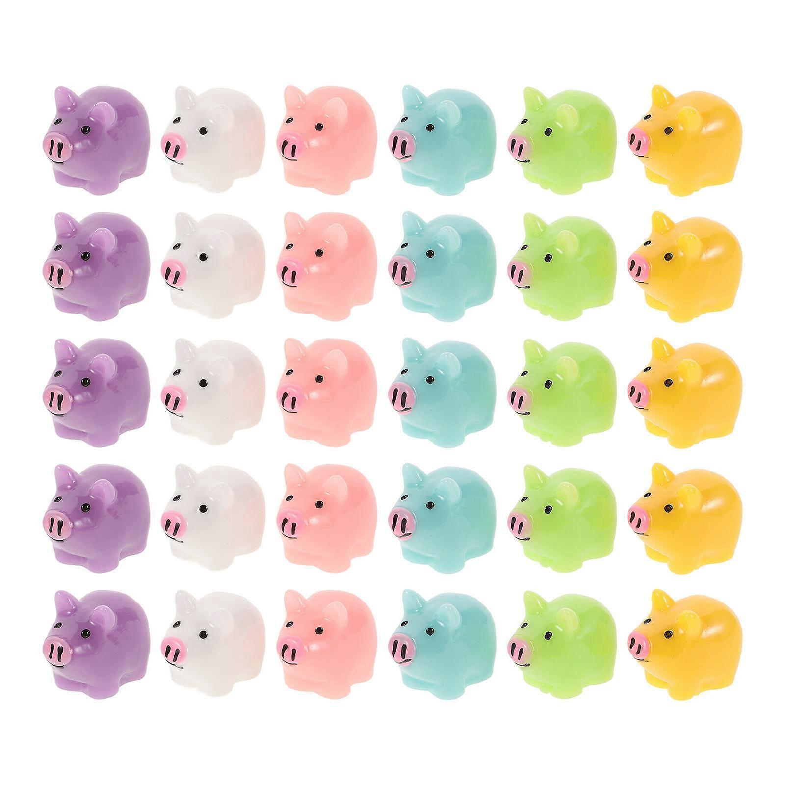 Mini Piggy Model Resin Decoration with 150Pcs for Tabletop Display