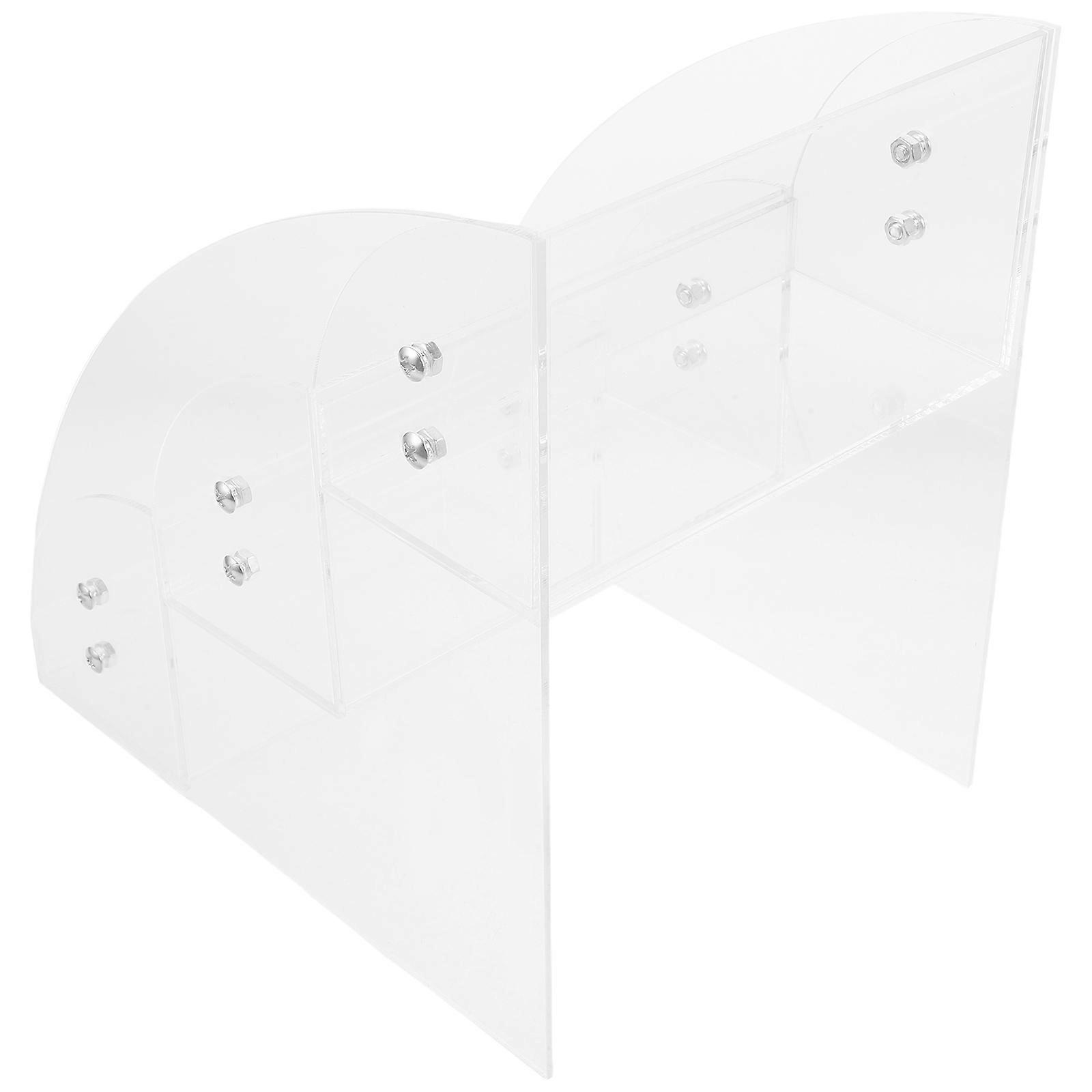 Clear Makeup Organizer For Vanity Dressing Table and Bathroom Countertop 1 Set With Storage Function