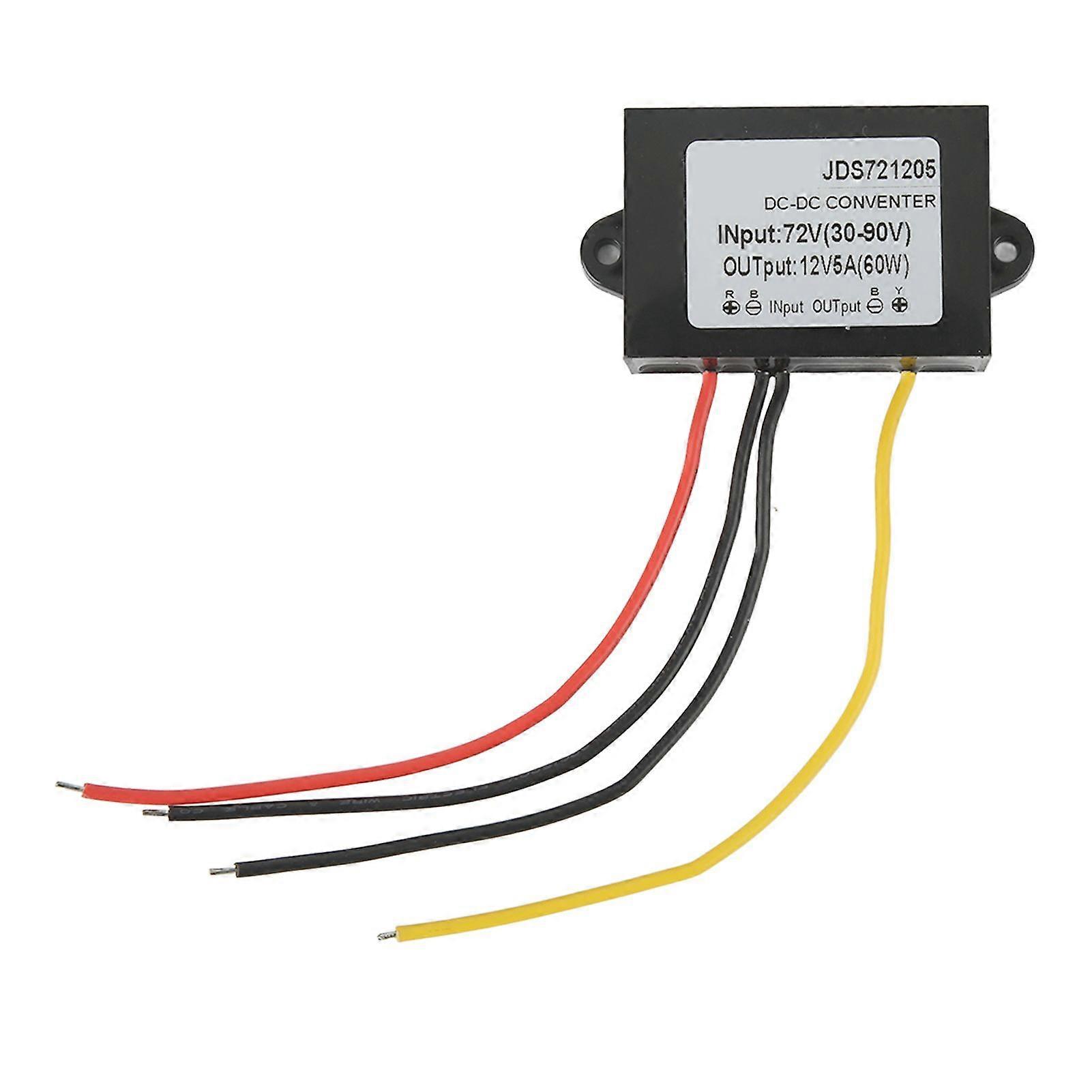 High quality  DC-DC 72V (30-90V) to 12V5A DC step-down module (large plastic