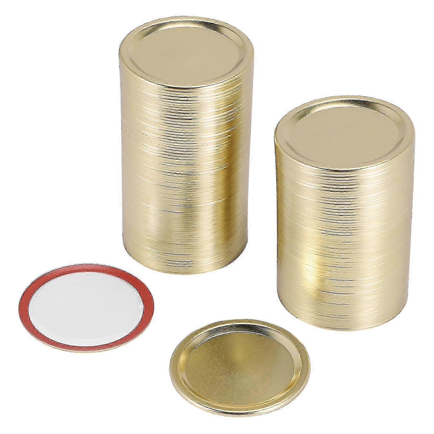 150Pcs Regular Mouth Canning Lids for Ball, Kerr Jars, Split-Type Metal Jar Lids for Canning(70mm
