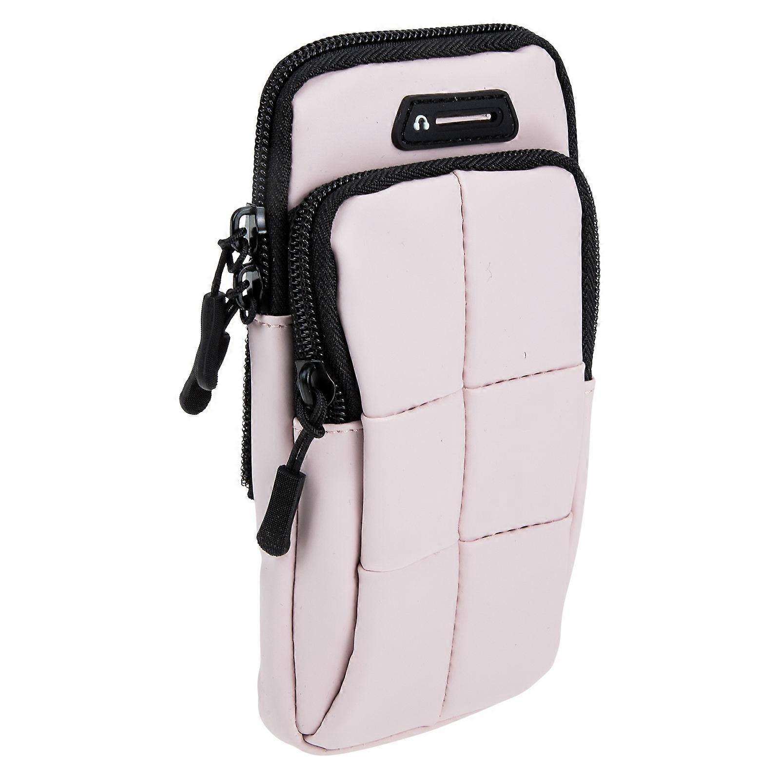 Outdoor Cellphone Armband Arm Cellphone Pouch for Storage Use 3Pcs Pink