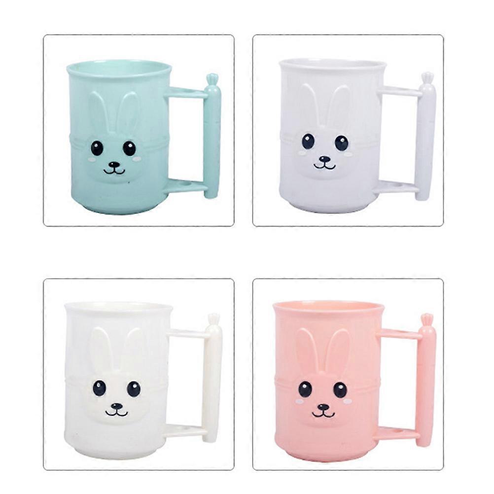 Tannbørstekopper Kreativ Vaskekopp Multifunksjonell Baderomsbruk Hvit 1Sett