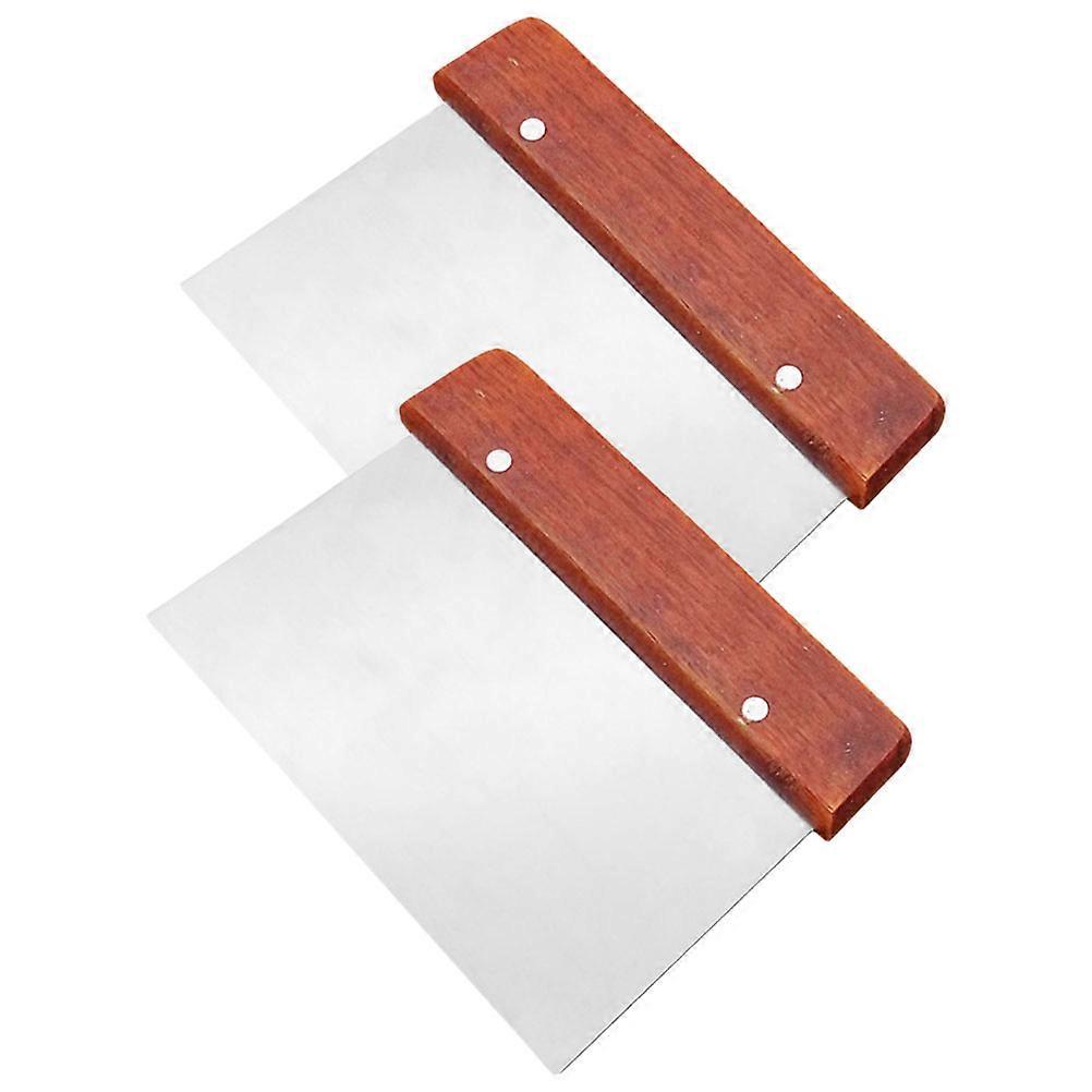 Dough Cutting Tools Kitchen Utensil Set For Baking Pastry Making Wood And Stainless Steel 2Pack