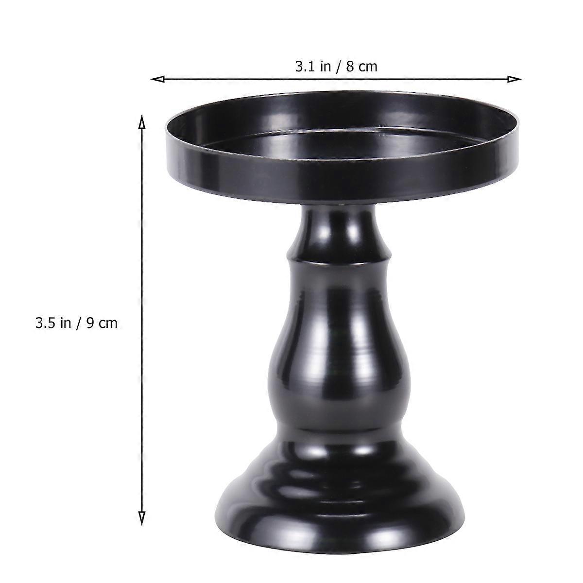 Dessert Trays For Dessert Table Round Cake Display Stand Perfect For Wedding Party Birthday Use 1Pack Black Color