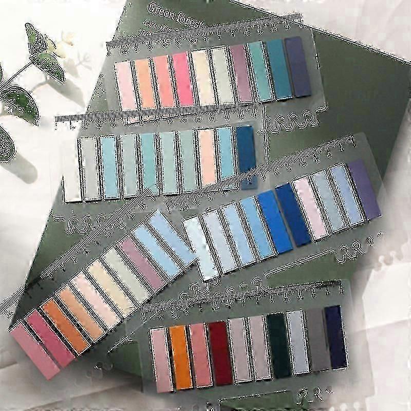 1000 Pcs Sticky Index Tabs, Writable Page Markers with Ruler for Books & Files