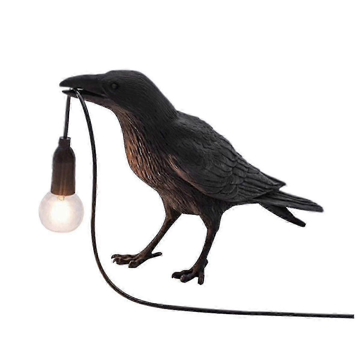 Us Plug,crow Lamp-raven Table Lamp With Bulb Gothic Crow Light - Raven Decor For Bedside Bedroom L