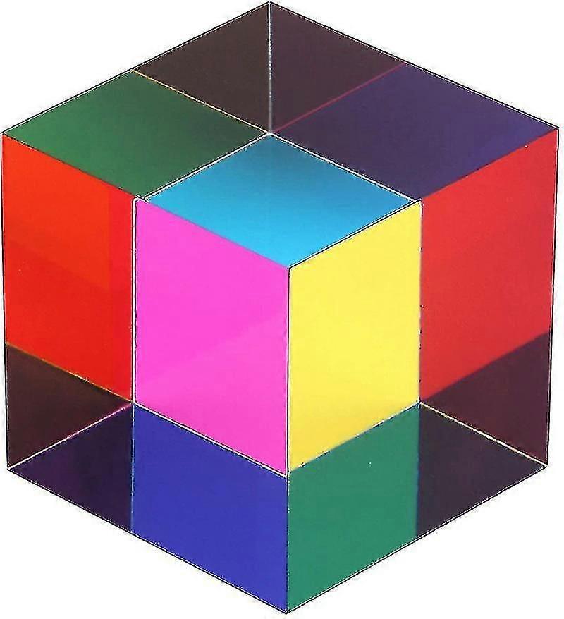 L40 Kbxlife Mixed Color Cube 47mm (1.9")cube For Home Or Office Toy Science Learning Cube Easter Prism Desktop Toy