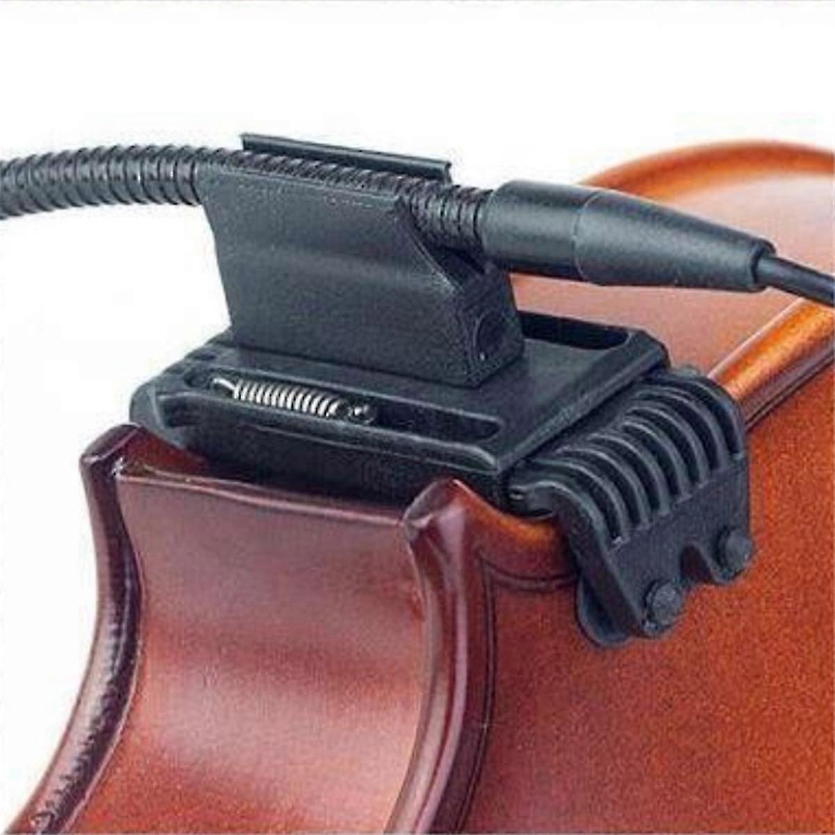 Akustisk Violin Mikrofon Clip-on Musikinstrument Mikrofoner Fiol Klämma för Svanhals Mikrofon