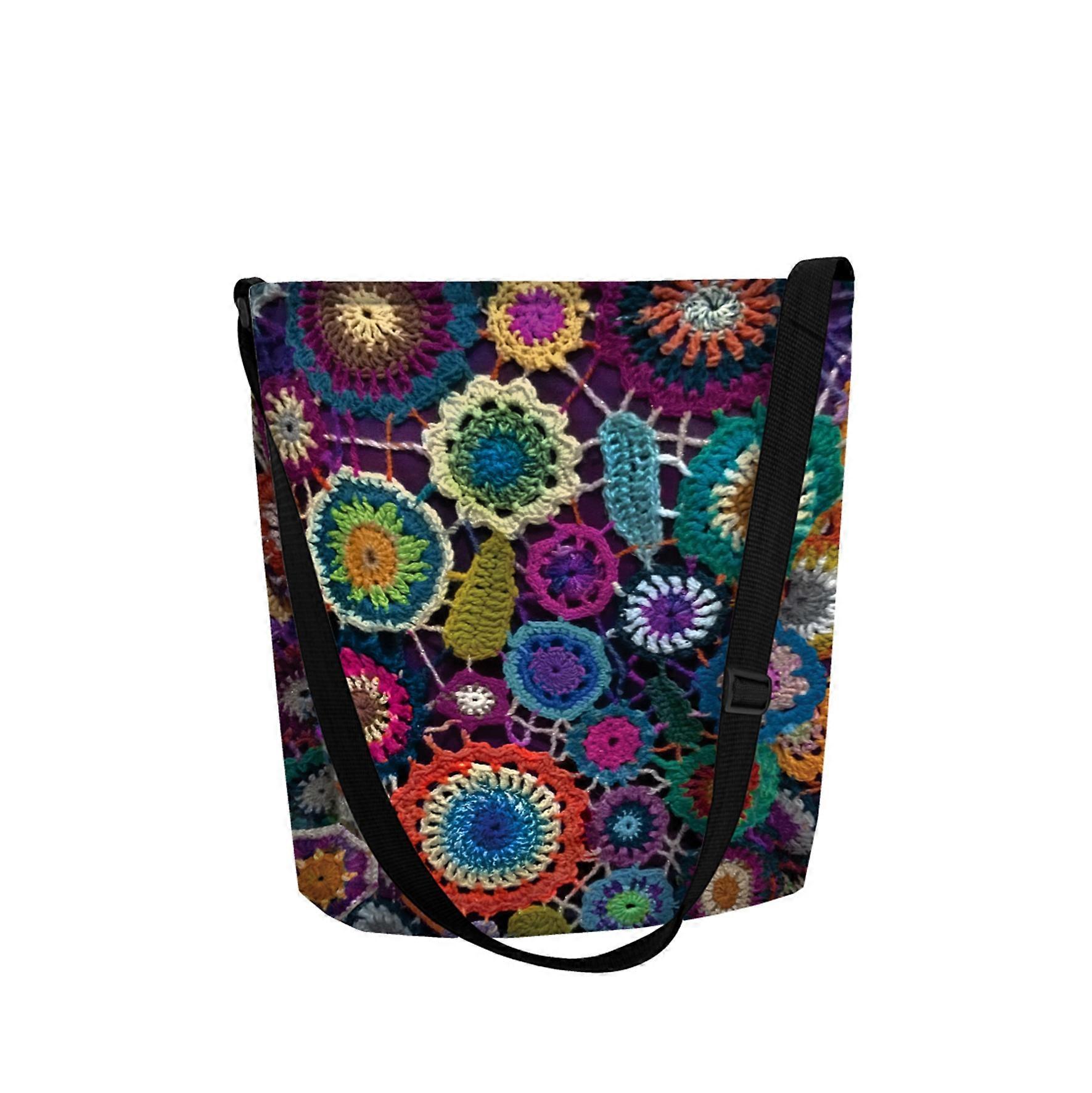 Mona Bertoni Funky Line Grey Felt Shoulder Bag