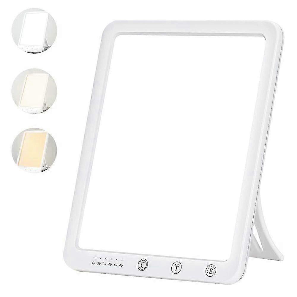 Light Therapy Lamp, 10000 Lux Sun Lamp,Touch Control,Adjustable Brightness Levels ,with Large Size Screen Adjustable Brightness, Timer Function for Ho