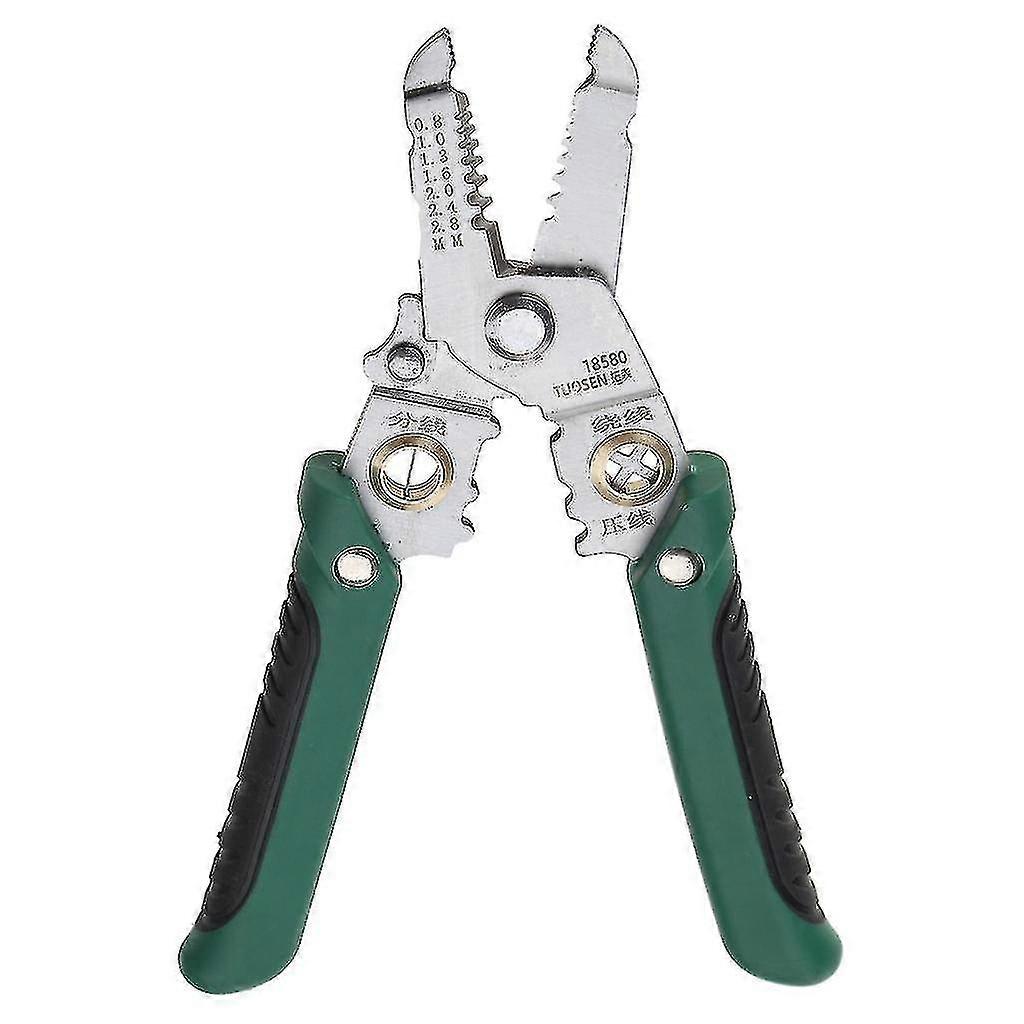 Wire Stripper and Cutter, Precise Stripping, Safety Lock, Ergonomic Handle, Alloy Steel Tool