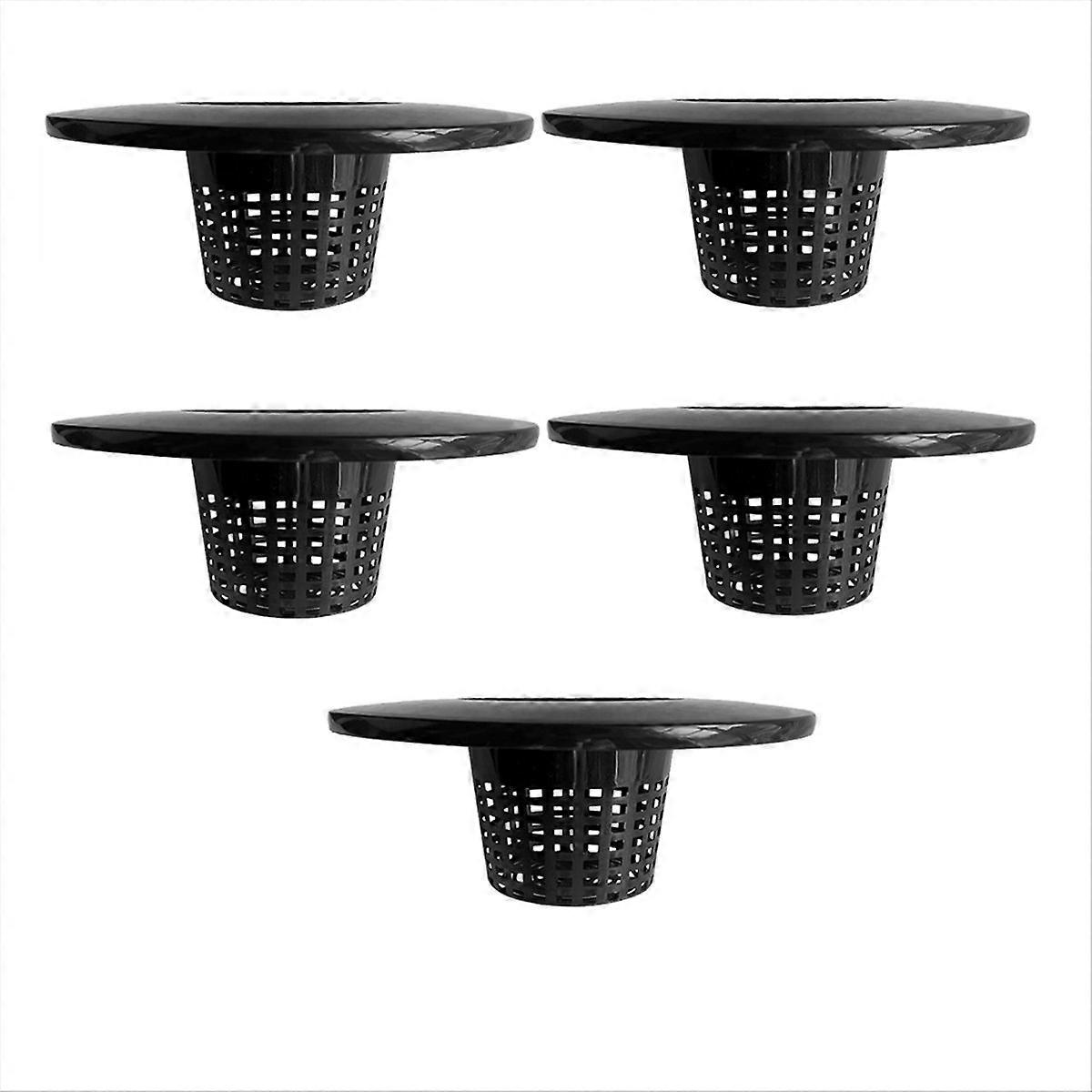 6 Inch Net Pots for 5 Gallon Bucket Wide Lids (5 Pack), Net Cups for Hydroponics Bucket Lids, DWC Ba