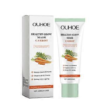 Ouhoe Carrot Apply Mask Gentle Nourishing Facial Skin Moisturizing Brightening Skin Care Mask