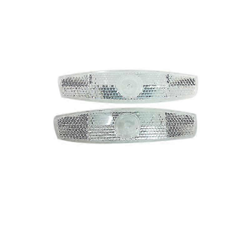 Éclairage de signalisation réfléchissant pour jantes de vélo (1 paire, blanc)