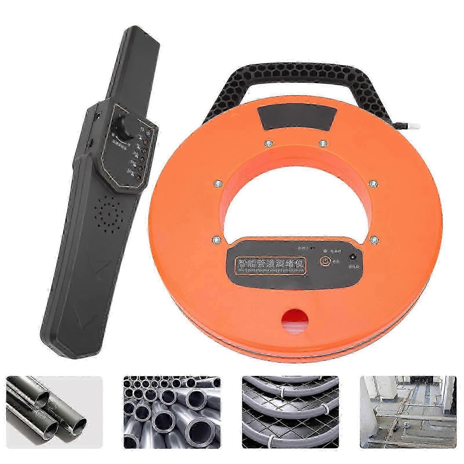 Pipe Blockage Detector Water Pipe Blockage Locator 30m with Waterproof Probe