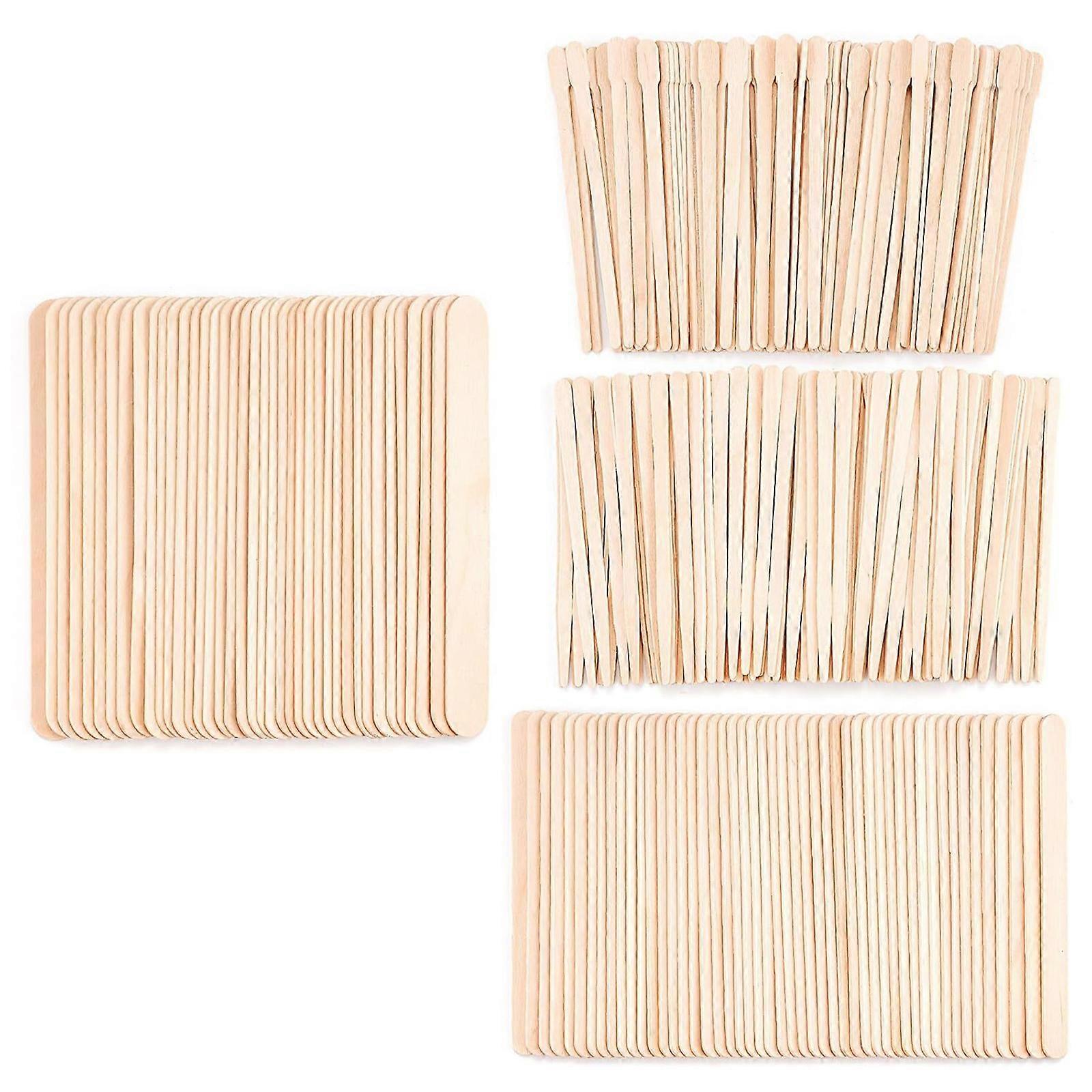 500Pcs Waxing Sticks Waxing Applicator Sticks Wood Waxing Spatulas For Body And Face Hair Removal And Craft Project Multicolor