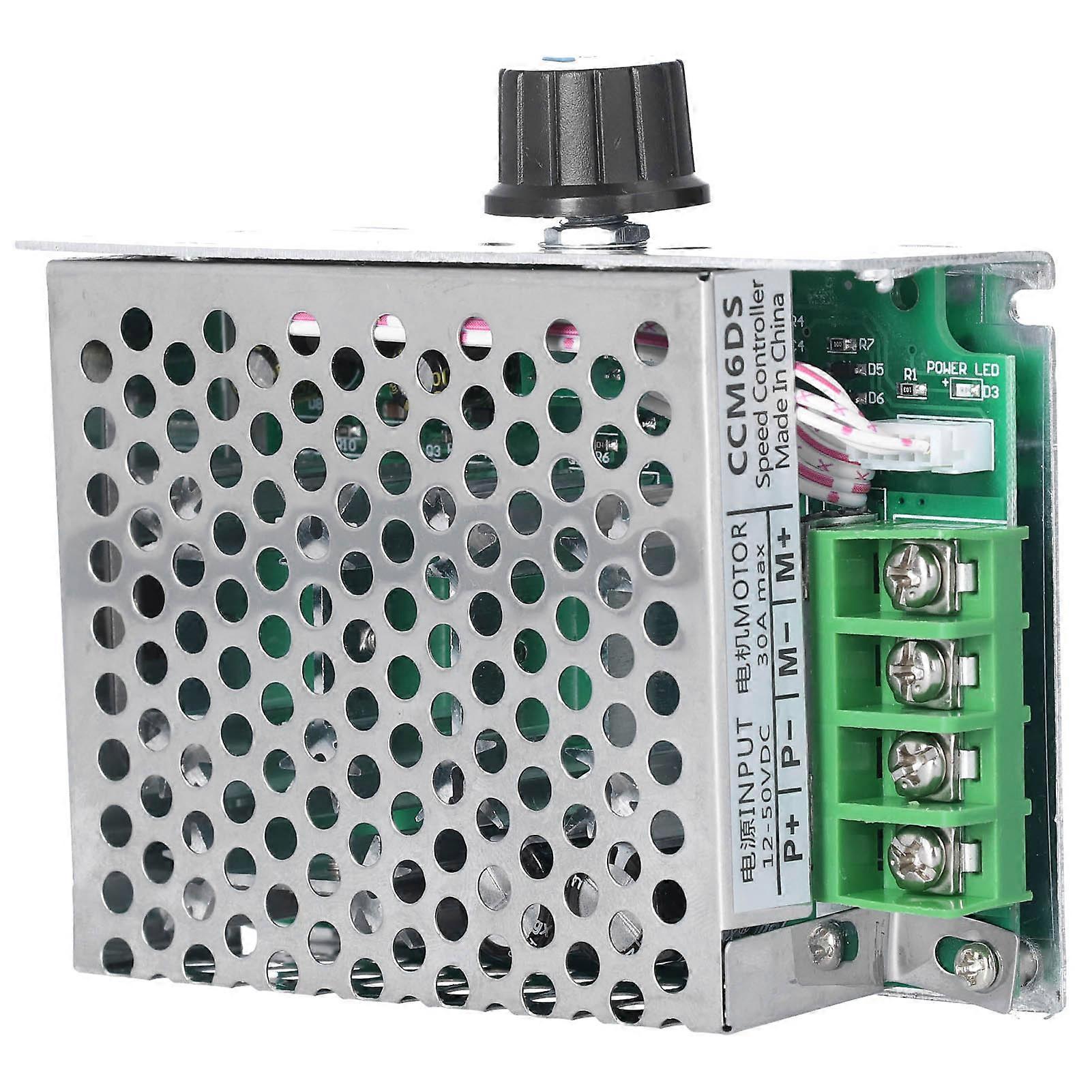 DC12V‑50V Professional PWM DC Motor Speed Controller Metal Shell 30A Motor Speed Regulator